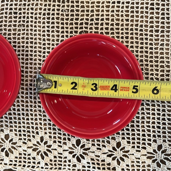 Fiesta Scarlet Red Fruit/Dessert/Salsa Bowls~ Set of 2~Lead-free China - Picture 9 of 10